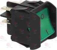 Switch 2-Poles Green 16A 250V