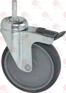 Castor Swivel With Pin And Brake