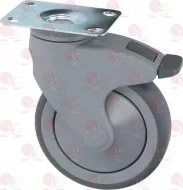 Plate Swivelling Wheel With Brake