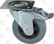 Castor Swivel Plate With Brake