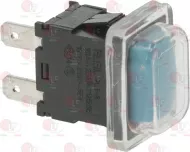 Push-Button 1-Pole Blue 16A 250V