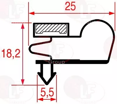 Guarnizione Ad Incastro 730X488 Mm