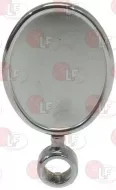 Oval Vertical Chromepl. Badge Holder