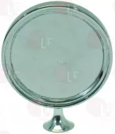 Round Chromeplated Badge Holder 90 Mm