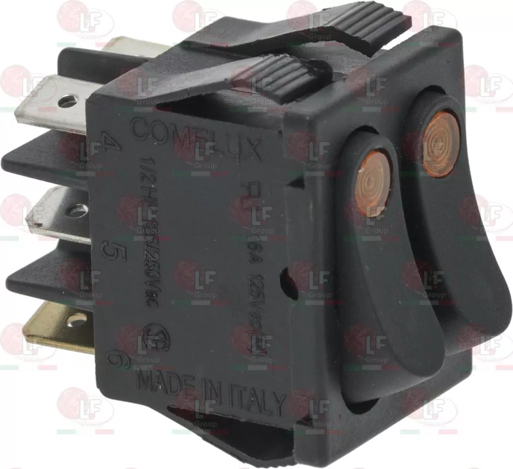 Double Three-Pole Switch 16A 250V