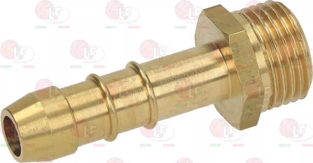 Hose-End Fitting 1/2  Nat. Gas M Brass