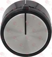 Knob Samet Type Black 43 Mm