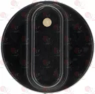 Knob Star Type Black 38 Mm