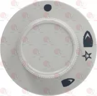 Knob Star Type White 48 Mm