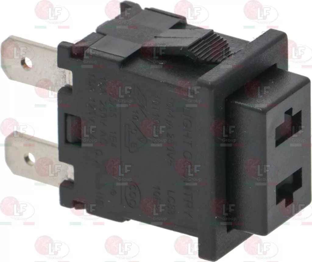 Bipolar Switch Black 16A 250V