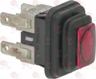 Bipolar Switch Red 16A 250V