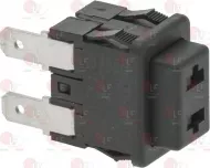 Push Button 1-Pole Black 16A 250V