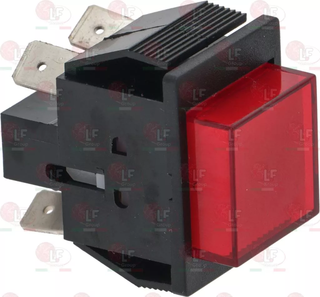 Interruttore Bipolare Rosso 16A 250V