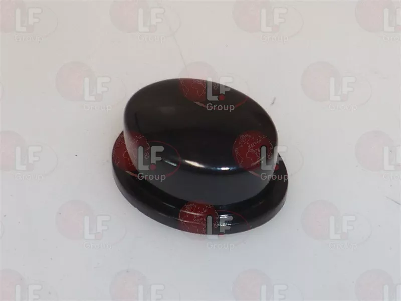 Pulsante Ovale Nero 17X13 Mm