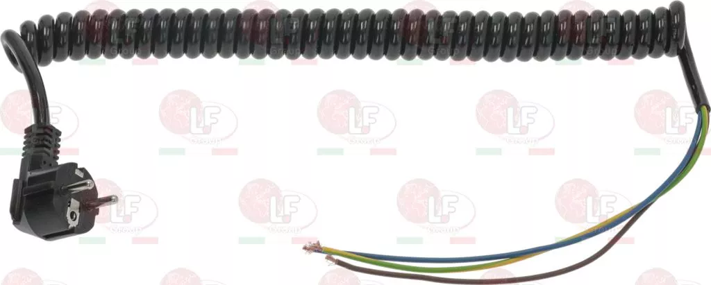 Spiral Cable With Plug 16A 250V 500 Mm