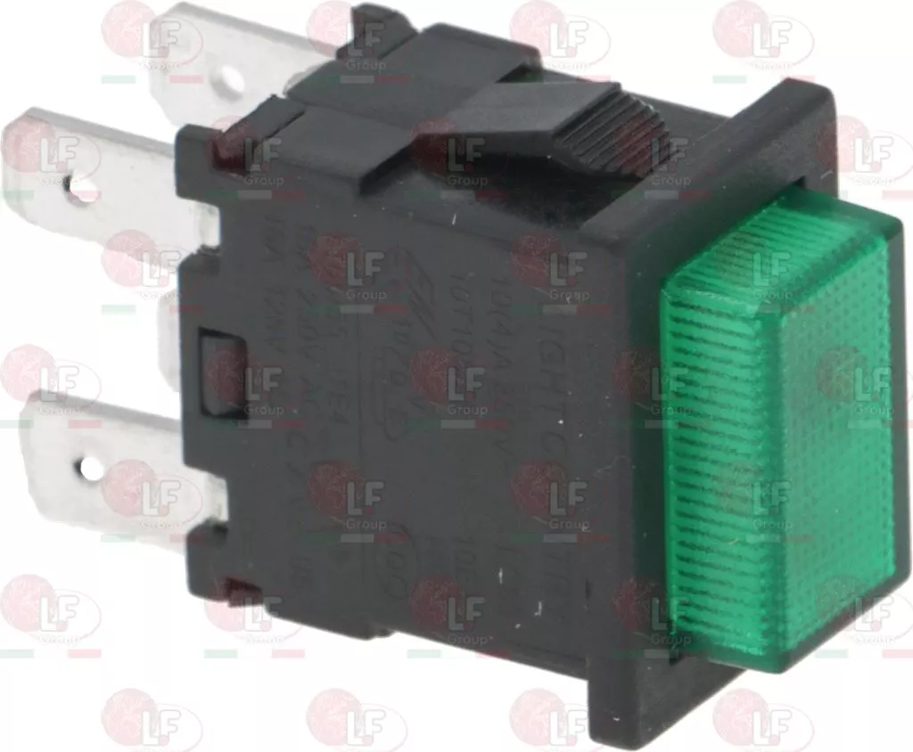 Bipolar Switch Green 10(4)A 250V