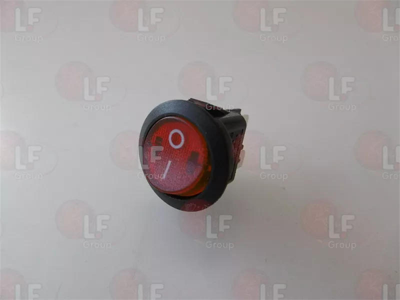 Interruttore Bipolare Rosso 23 Mm