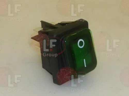 Interruttore Bipolare Verde 250V 16A