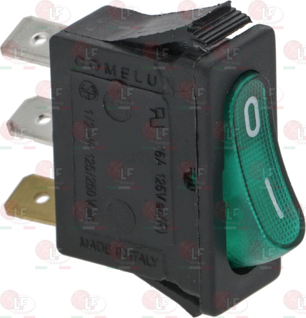 Зеленый Однополюсный Выключатель 16А 250В