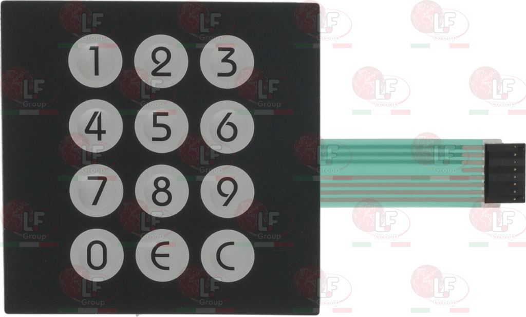 Push-Button Panel Membrane 12 Buttons