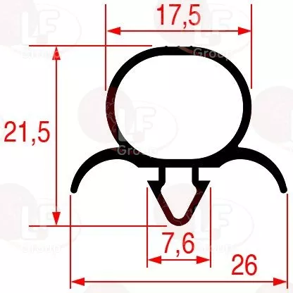 Guarnizione Ad Incastro 1890X840 Mm