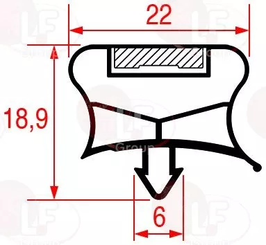 Guarnizione 3 Lati 2135X830X2135 Mm