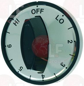 Black Knob 49 Mm Silk-Screen Printed