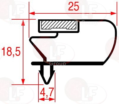 Gasket Snap-In 490X410 Mm