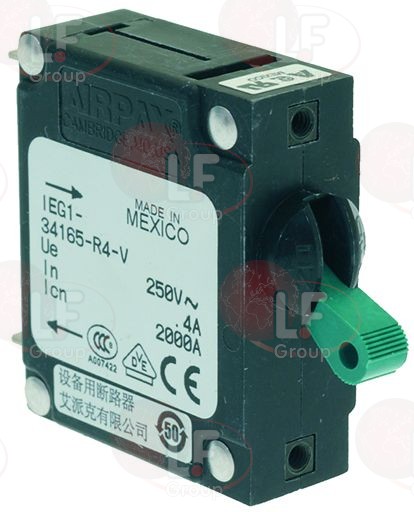 Black Main Switch 4A 250V