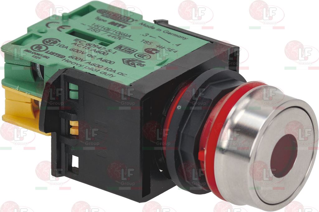 Push-Button Stop Red 16A 250V