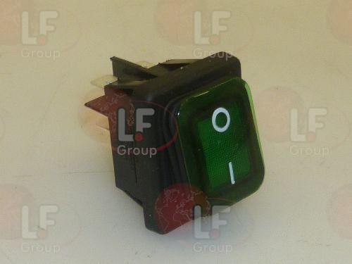 Interruttore Bipolare Verde 250V 16A