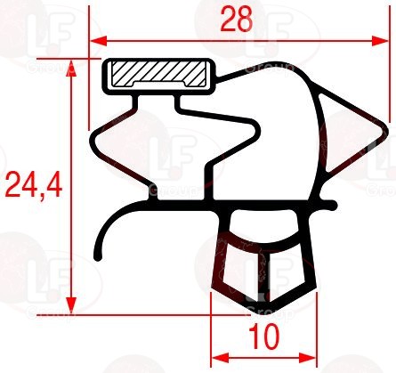 Guarnizione Ad Incastro 1510X715 Mm