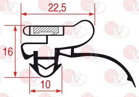 Guarnizione Ad Incastro 1650X585 Mm