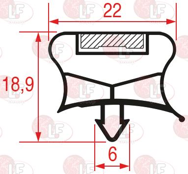 Snap-In Gasket 608X433 Mm