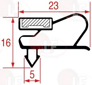 Snap-In Gasket 575X410 Mm