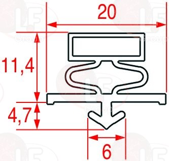 Guarnizione Ad Incastro 665X625 Mm