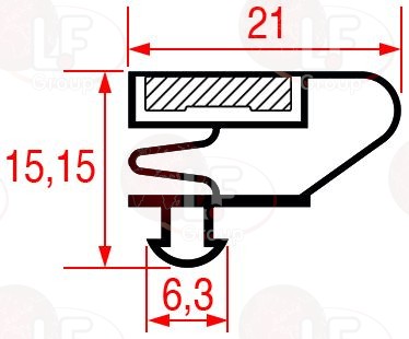 Guarnizione Ad Incastro 1515X795 Mm