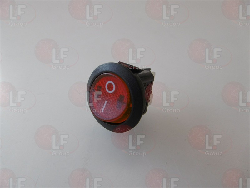 Interruttore Bipolare Rosso 23 Mm