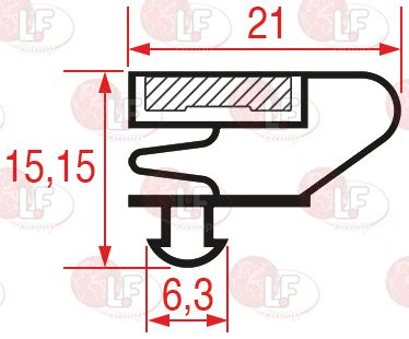 Guarnizione Ad Incastro 1522X541 Mm