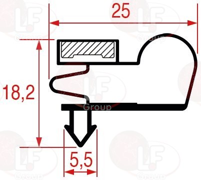 Guarnizione Ad Incastro 725X540 Mm