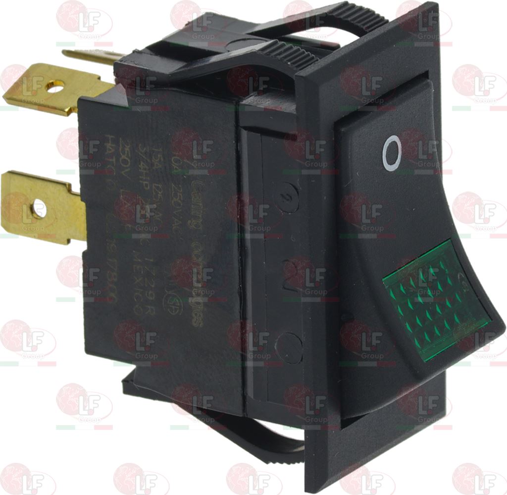 Bipolar Switch Black Black 10A 250V