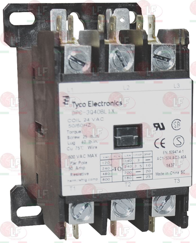 Contactor 24 Vac Coil 40Amp - Suffix Q