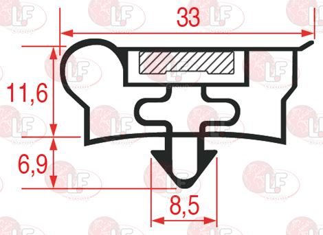 Guarnizione Ad Incastro 658X462 Mm