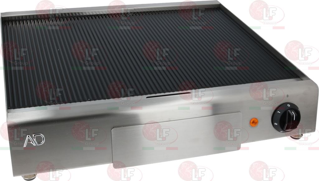 Glass-Ceramic Fry Top Grooved 2500W