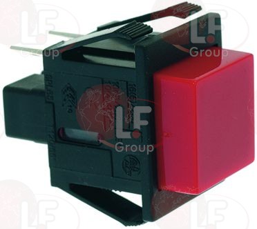 3-Poles Red Push Button 12V